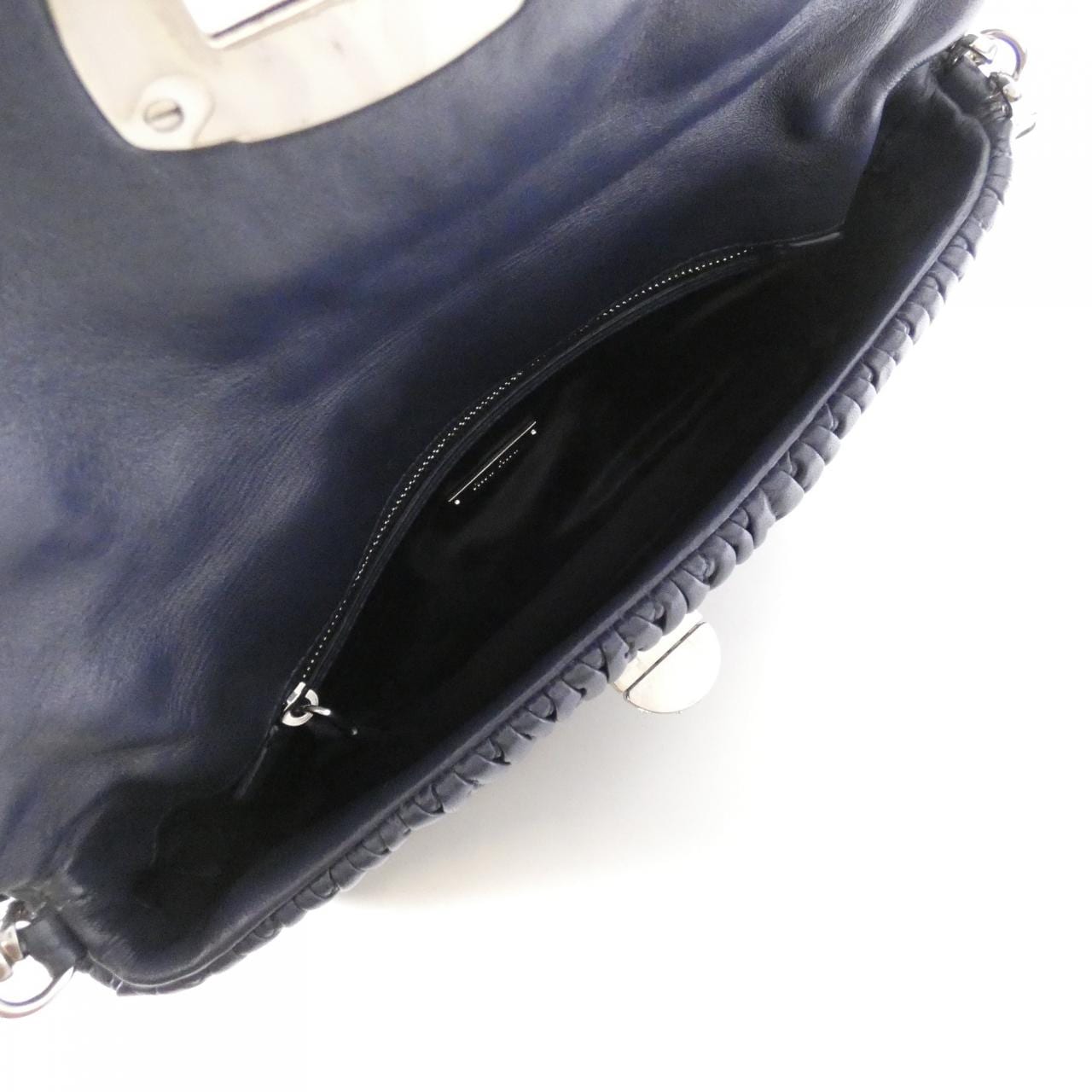 MIU MIU Shoulder Bag Navy Rank B - Thumbnail 9