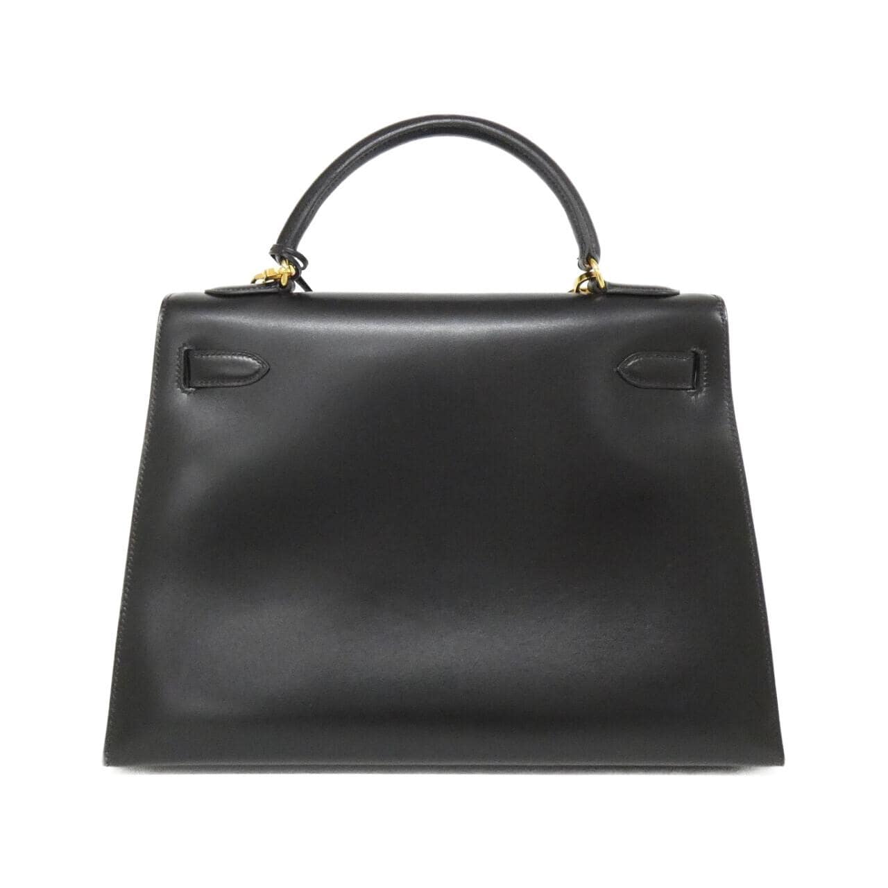 HERMES HERMÈS Kelly 001858CC Bag Box Calf Black Box Calf Leather - Thumbnail 2