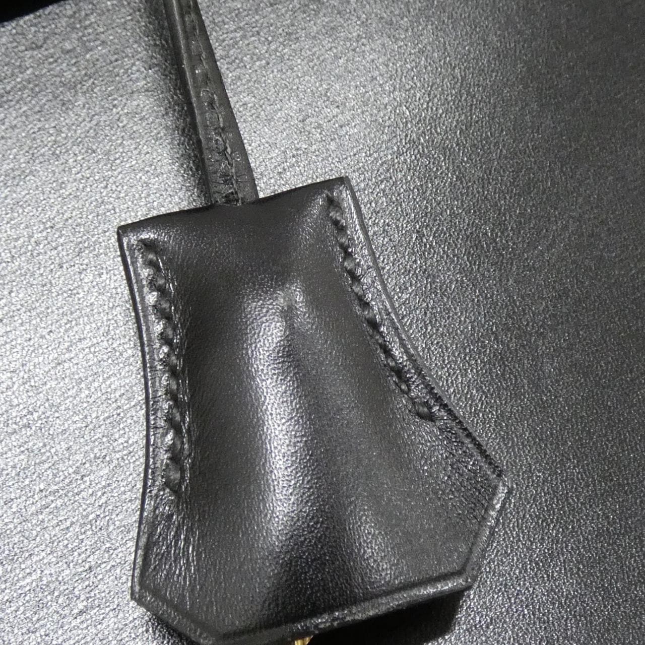 HERMES HERMÈS Kelly 001858CC Bag Box Calf Black Box Calf Leather - Thumbnail 6