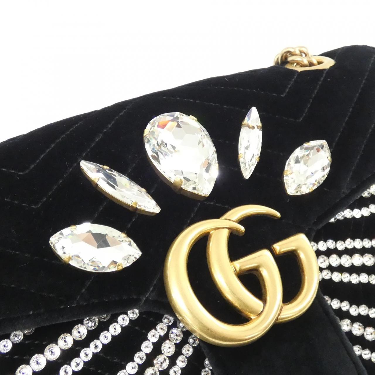 GUCCI Marmont 443497 9FRQT Shoulder Bag Black - Thumbnail 4