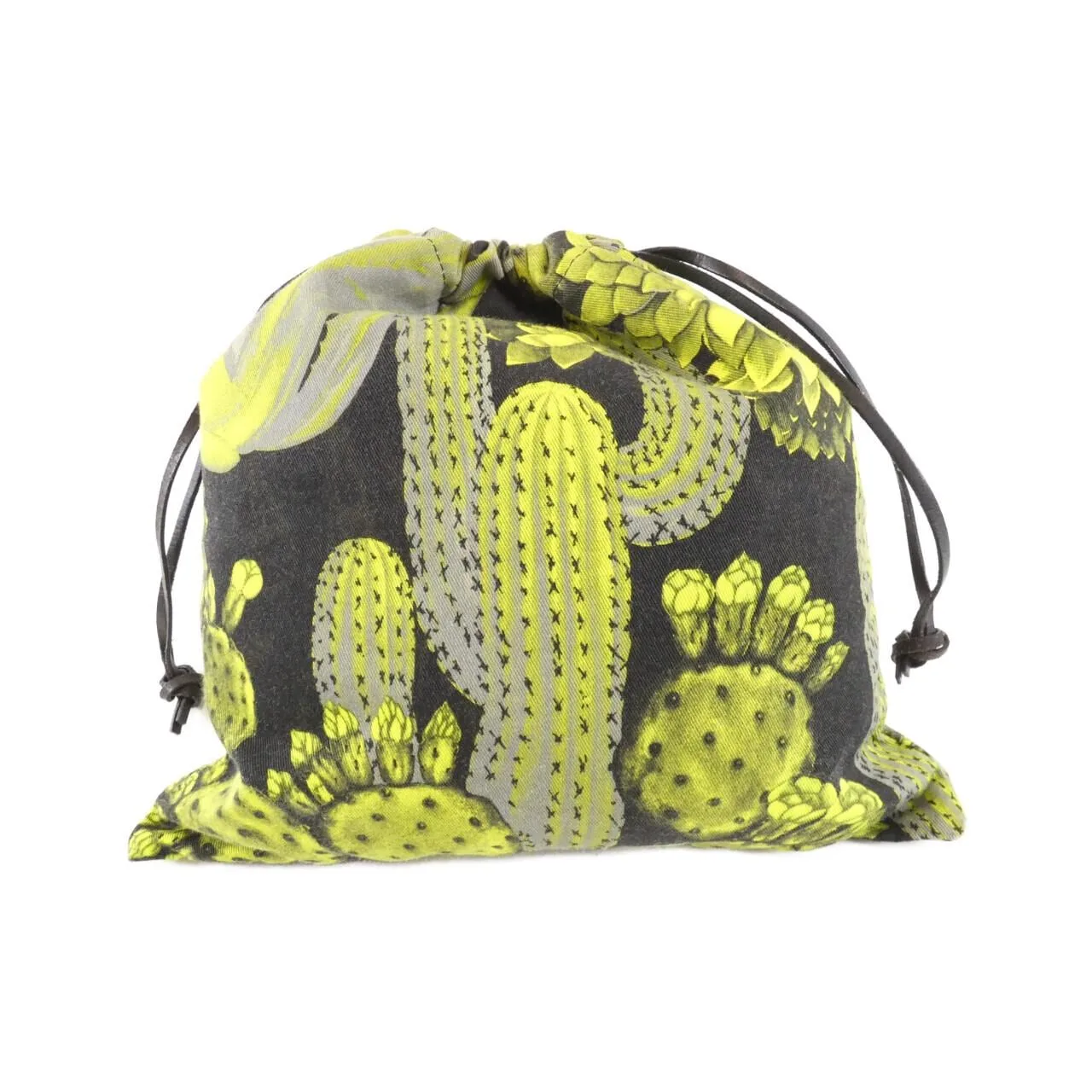 LOEWE C822057X18 Pouch Canvas 綠色 帆布 中古品B - 縮圖 2