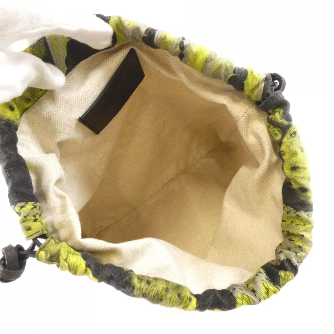 LOEWE C822057X18 Pouch Canvas 綠色 帆布 中古品B - 縮圖 6