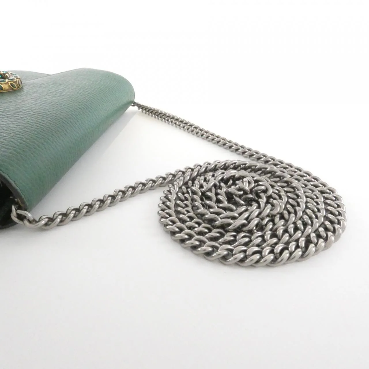 GUCCI Dionysus 401231 CAOGX Wallet Leather 黑色 皮革 中古品A - 縮圖 7