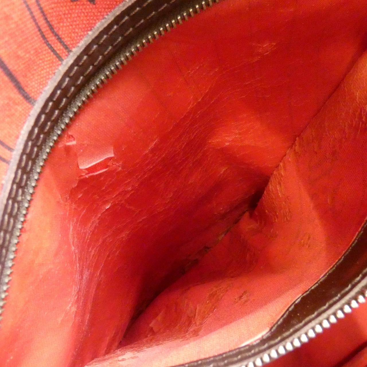 LOUIS VUITTON Neverfull N51106 Bag Damier 黑色 Damier 中古品B - 縮圖 9