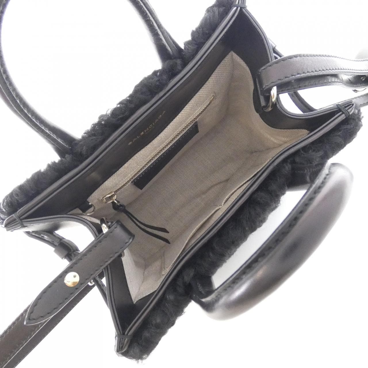 BALENCIAGA 347237 BP91J Bag Leather Black Leather - Thumbnail 8