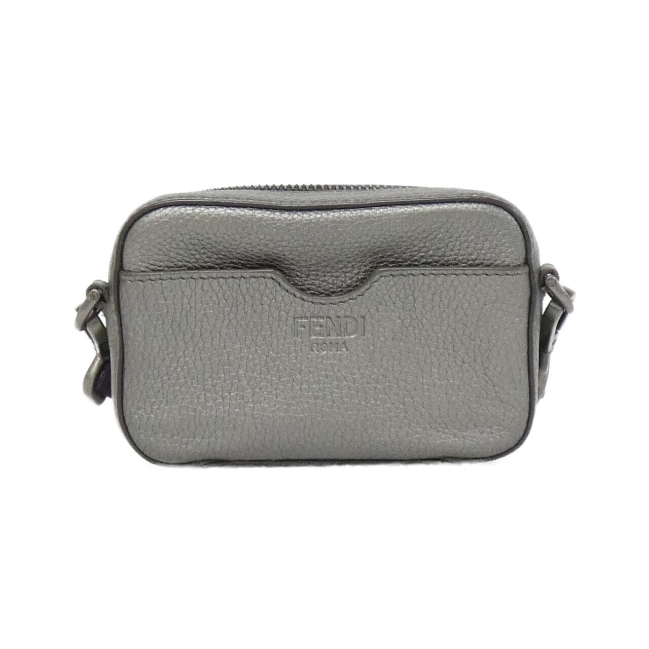 FENDI 7M0344 AJJ1 Shoulder Bag Leather Black Leather Rank A - Thumbnail 2