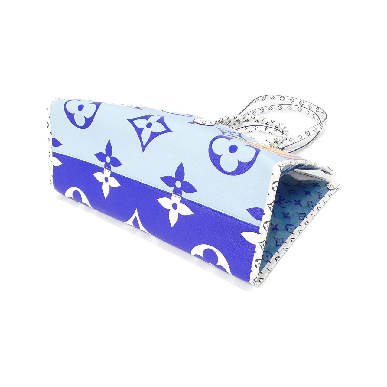 LOUIS VUITTON OnTheGo M44720 Bag Monogram Blue Monogram Rank A - Thumbnail 3