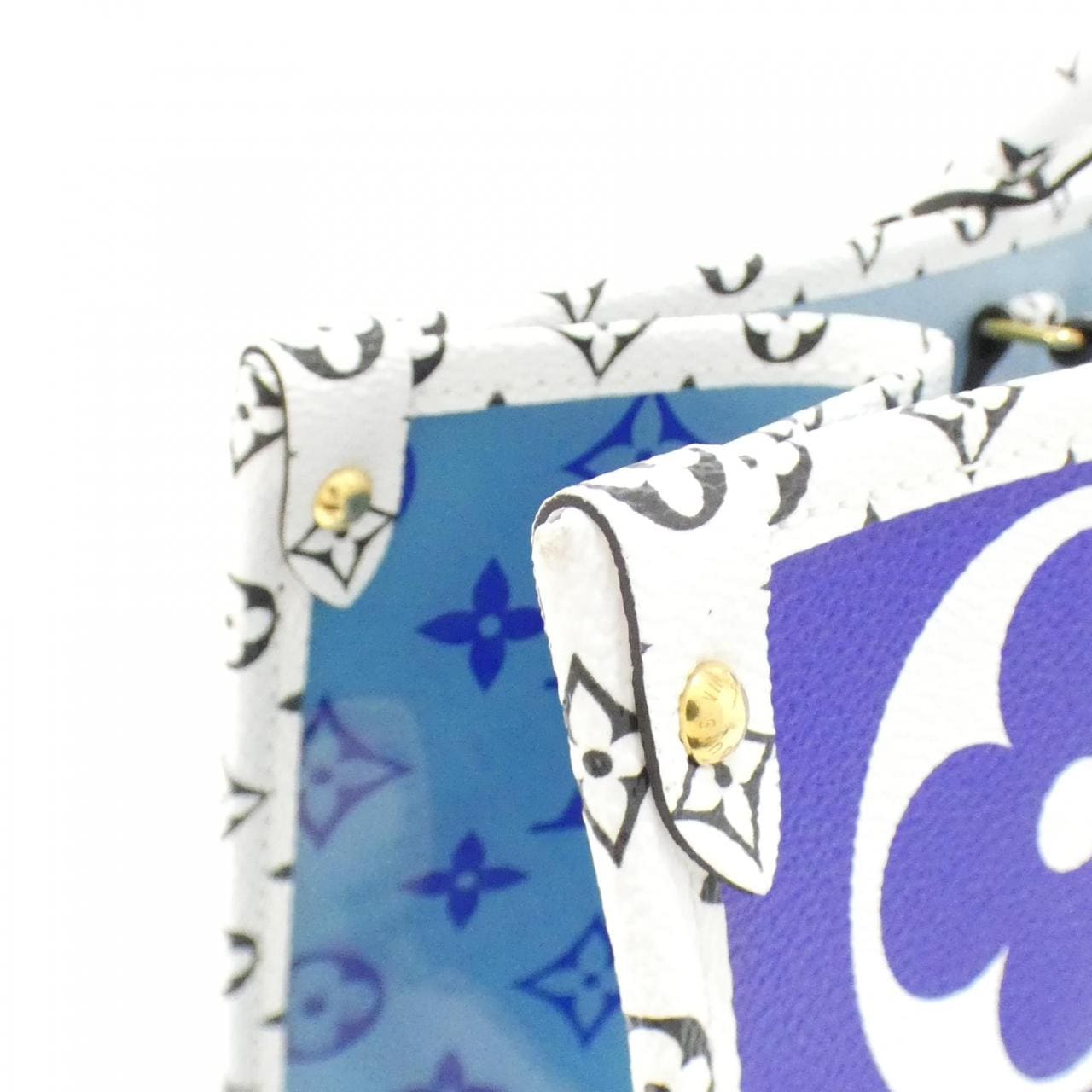 LOUIS VUITTON OnTheGo M44720 Bag Monogram Blue Monogram Rank A - Thumbnail 4