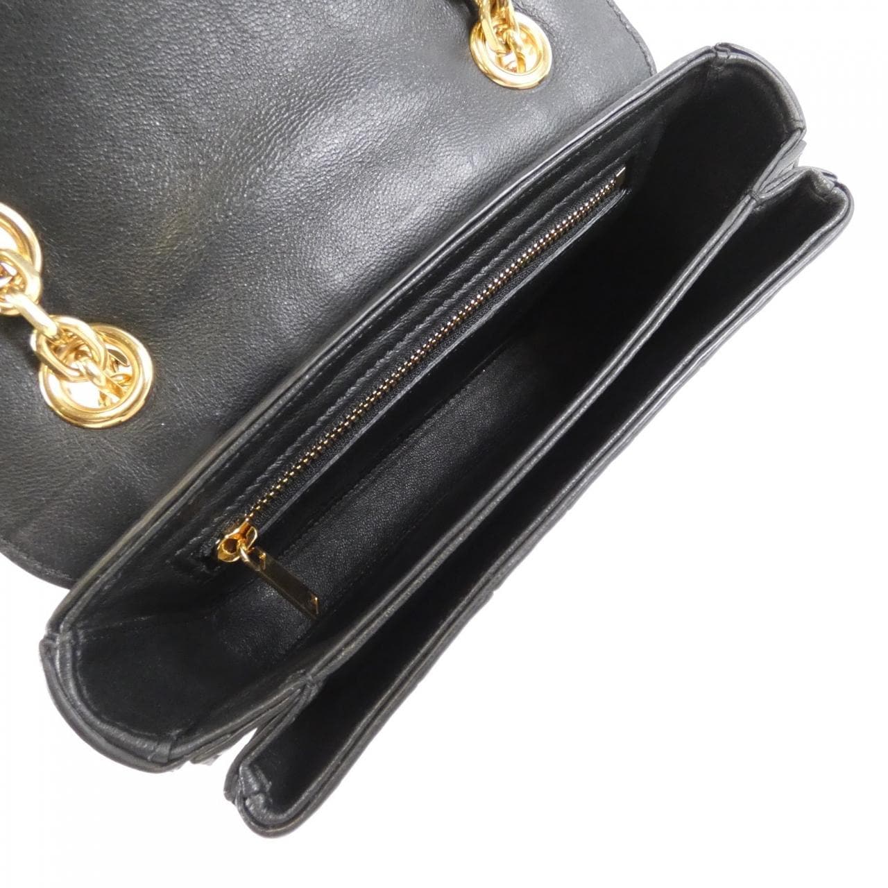 CELINE 188833BGD Shoulder Bag Leather 黑色 皮革 中古品A - 縮圖 8