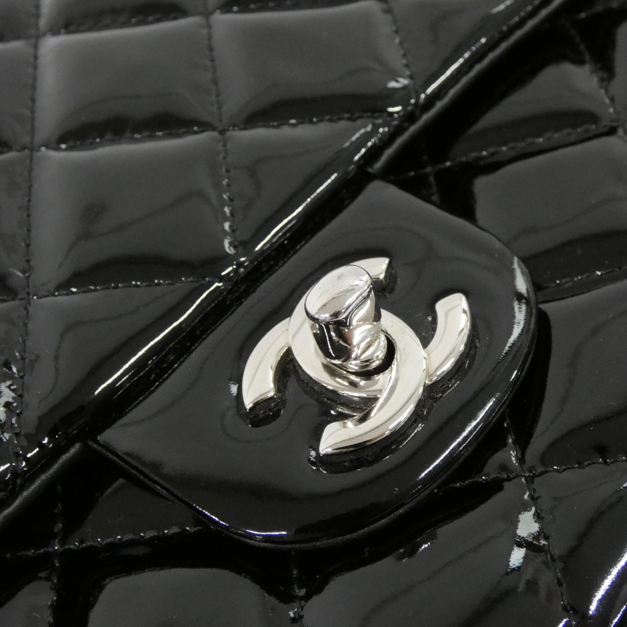 CHANEL 65051 Shoulder Patent Leather Black Patent Leather Rank A - Thumbnail 6