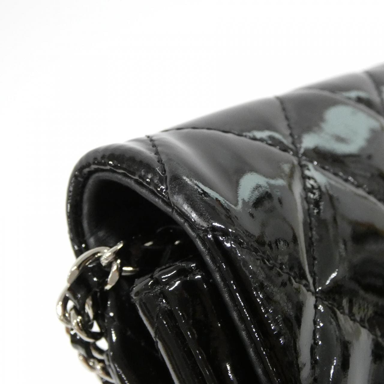 CHANEL 65051 Shoulder Patent Leather Black Patent Leather Rank A - Thumbnail 7