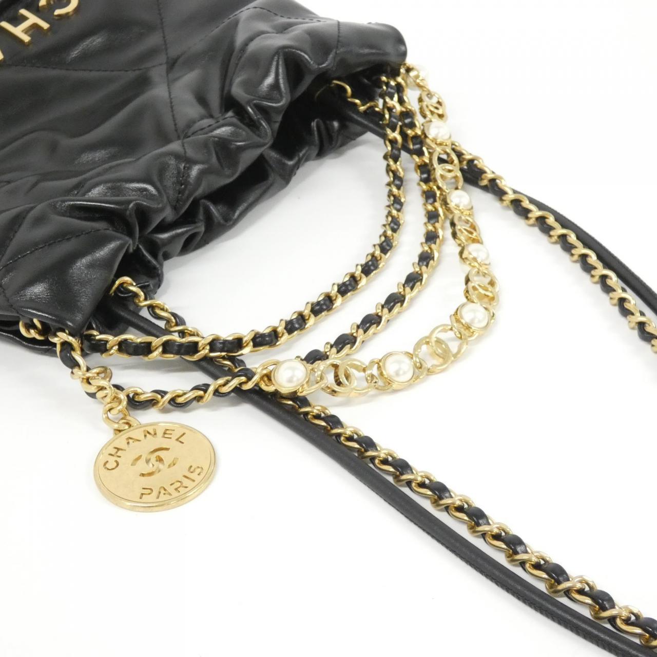 CHANEL Chanel 22 AS3980 Bag 黑色 中古品A - 縮圖 6