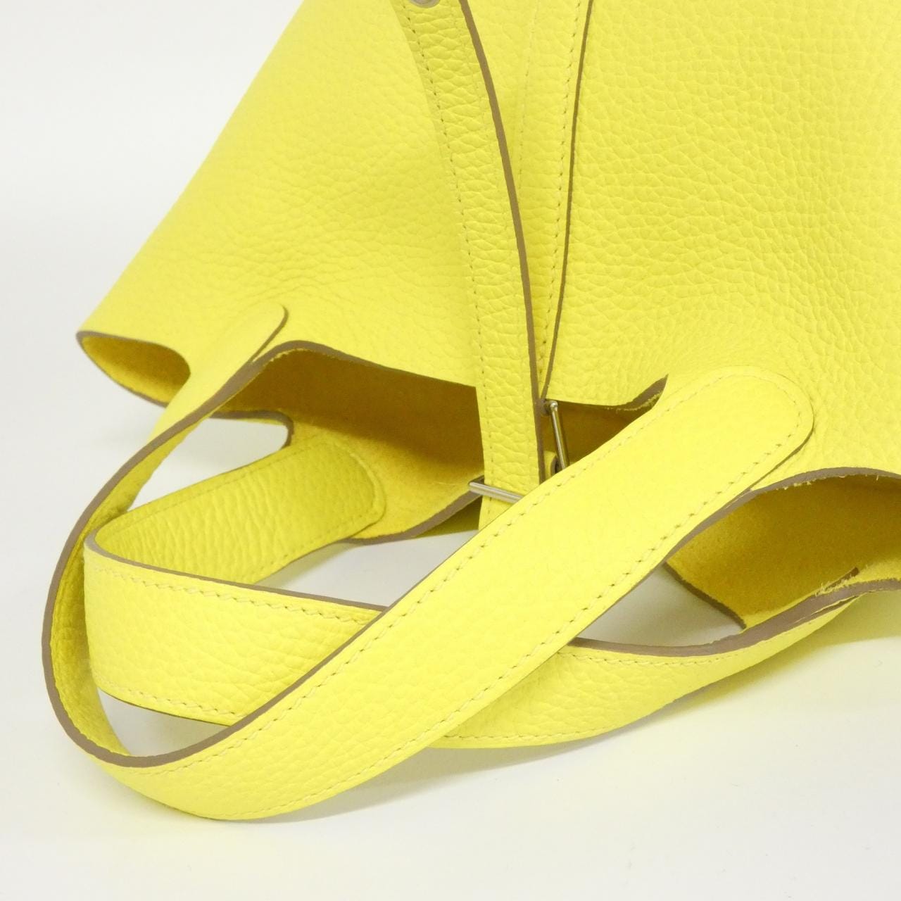 HERMES HERMÈS Picotin 056289CK Bag Clemence 黑色 Clemence 皮 中古品A - 縮圖 6