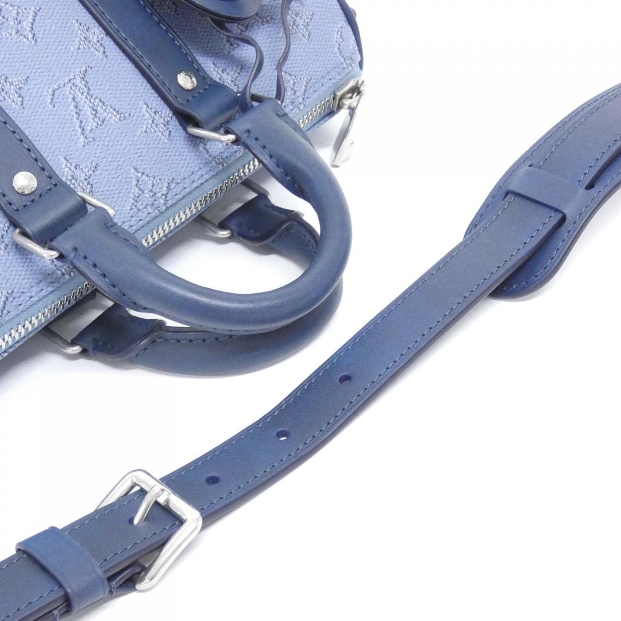 LOUIS VUITTON Keepall M14681 Boston Bag Monogram Blue Monogram Rank A - Thumbnail 5