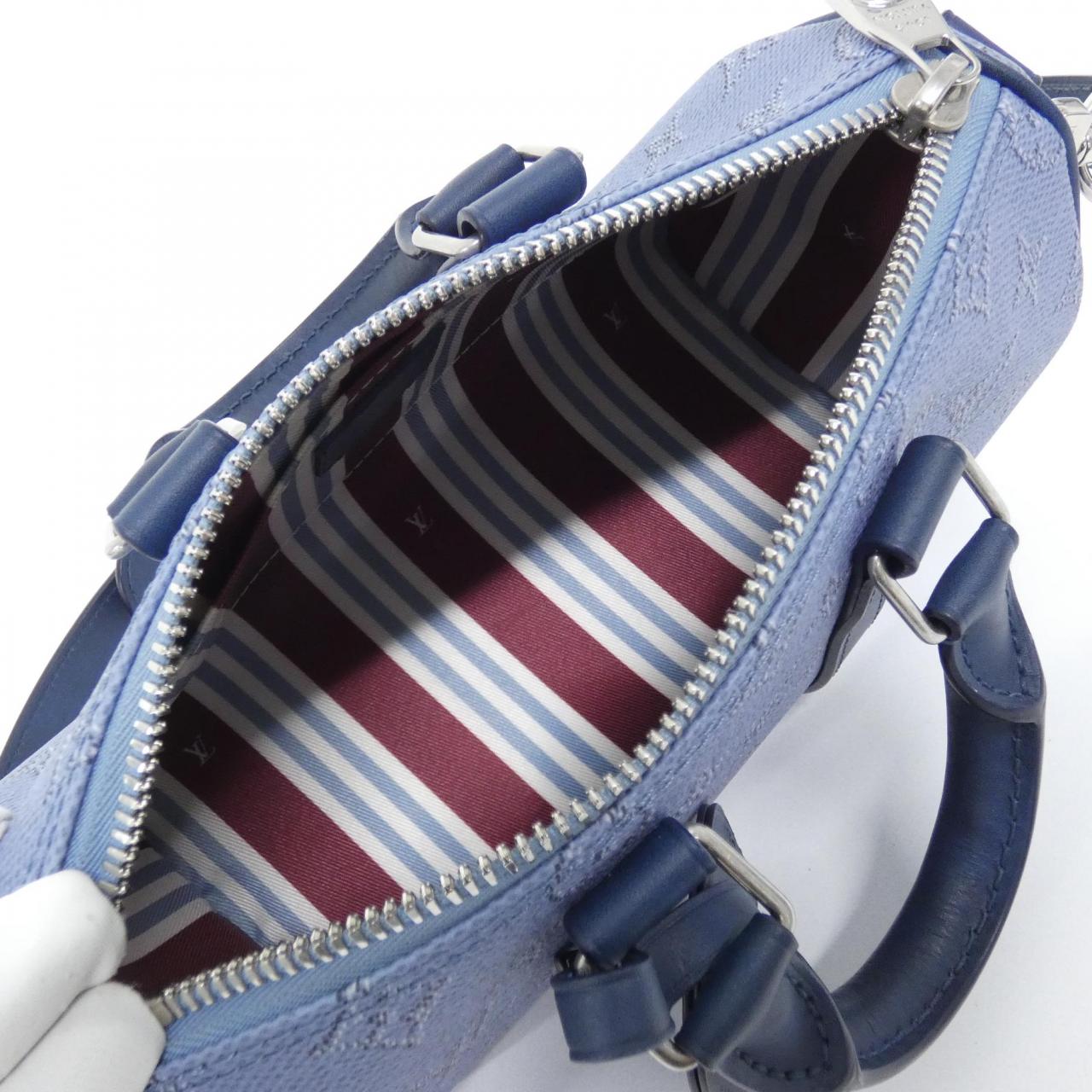 LOUIS VUITTON Keepall M14681 Boston Bag Monogram Blue Monogram Rank A - Thumbnail 6