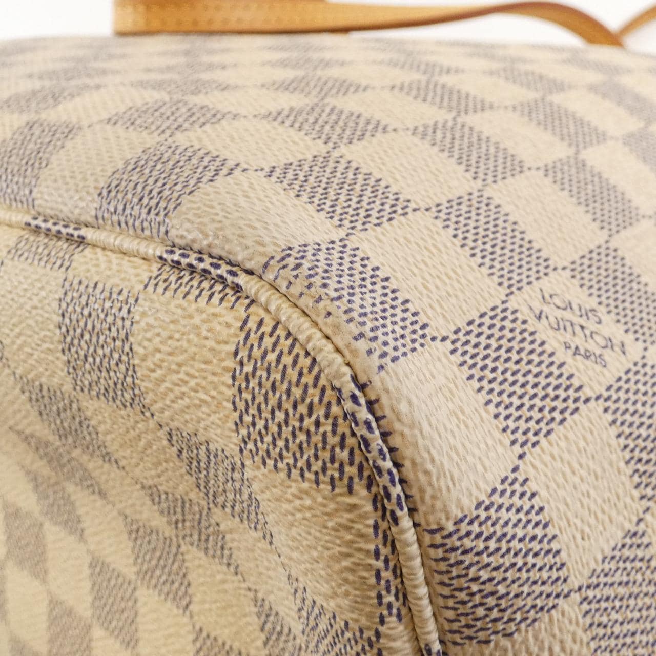 LOUIS VUITTON Neverfull N51107 Bag Damier 黑色 Damier 中古品B - 縮圖 2