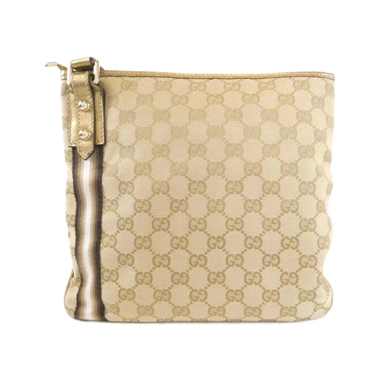 GUCCI 144388 Shoulder Canvas 米色 帆布 中古品A - 縮圖 2