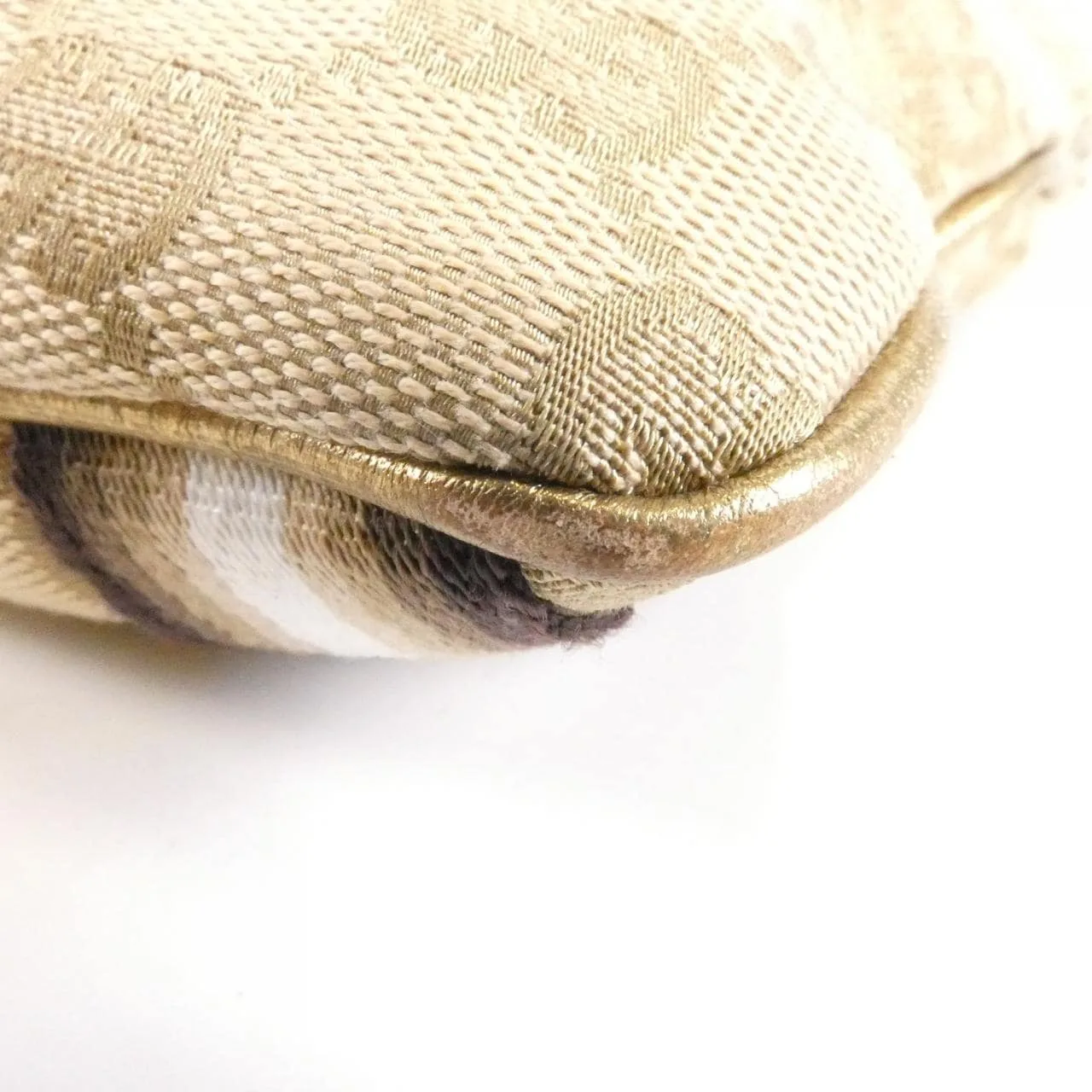 GUCCI 144388 Shoulder Canvas 米色 帆布 中古品A - 縮圖 3