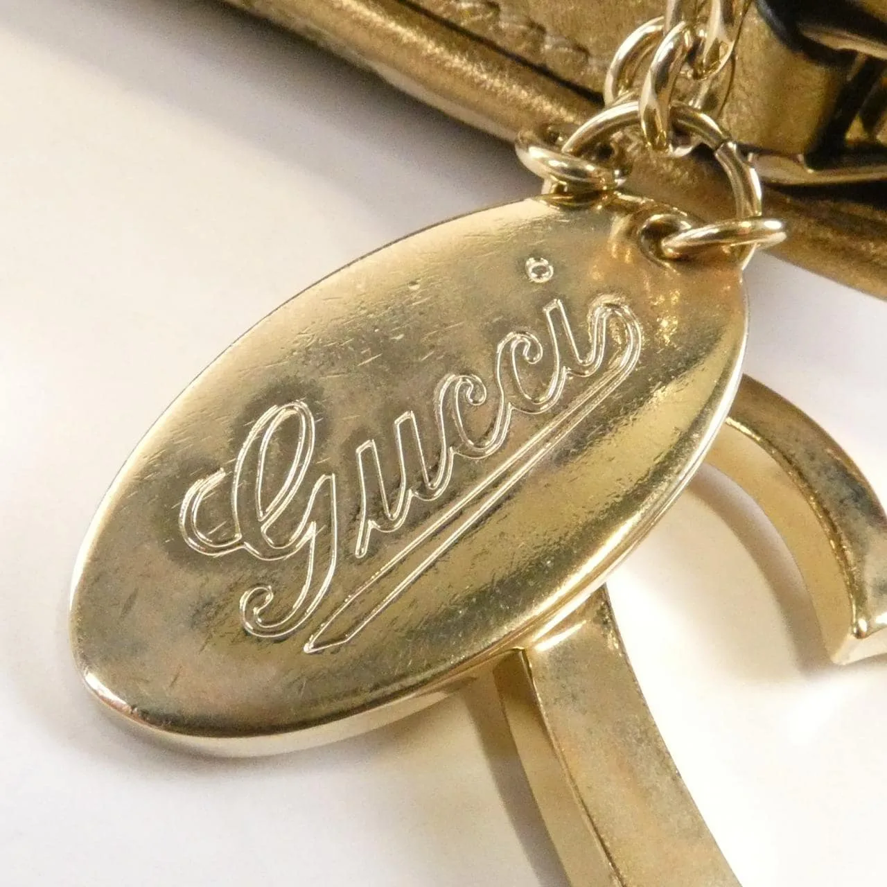 GUCCI 144388 Shoulder Canvas 米色 帆布 中古品A - 縮圖 5