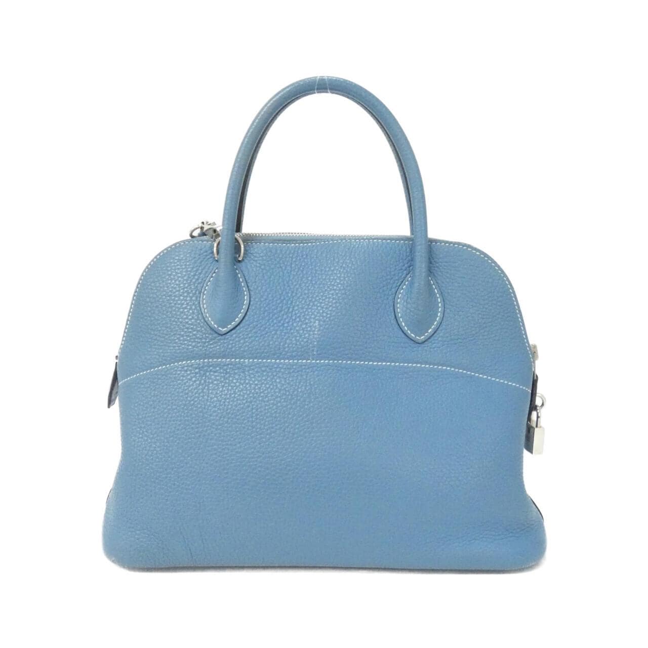 HERMES HERMÈS Bolide 073419CK Bag Clemence Blue Clemence Leather - Thumbnail 2