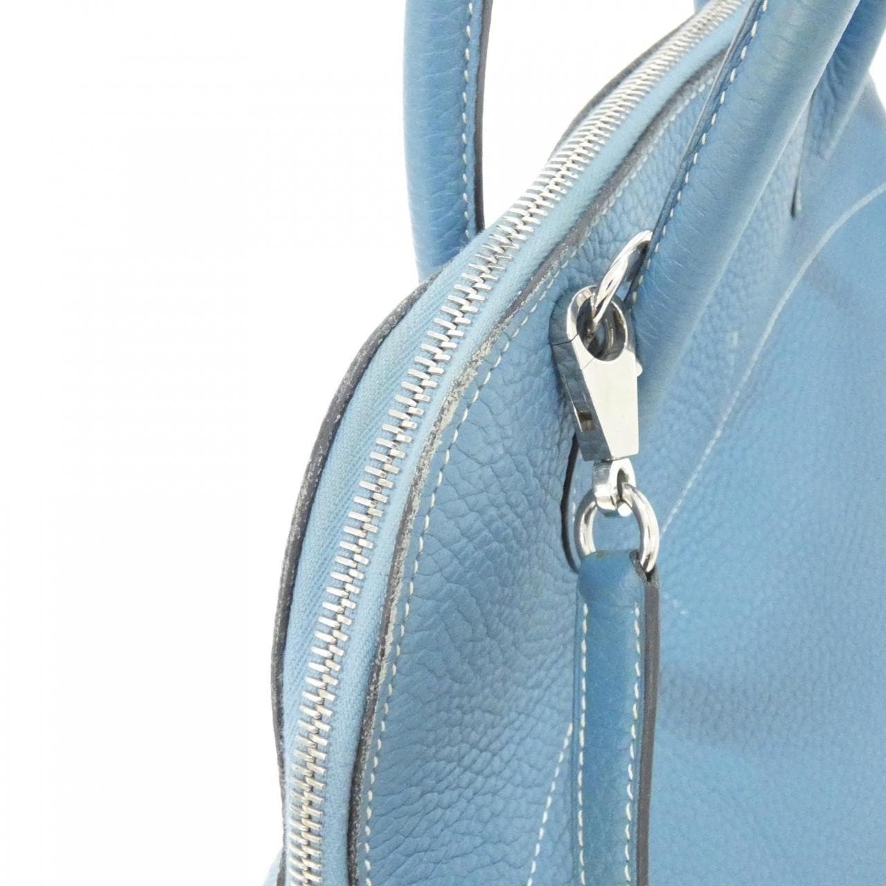 HERMES HERMÈS Bolide 073419CK Bag Clemence Blue Clemence Leather - Thumbnail 6