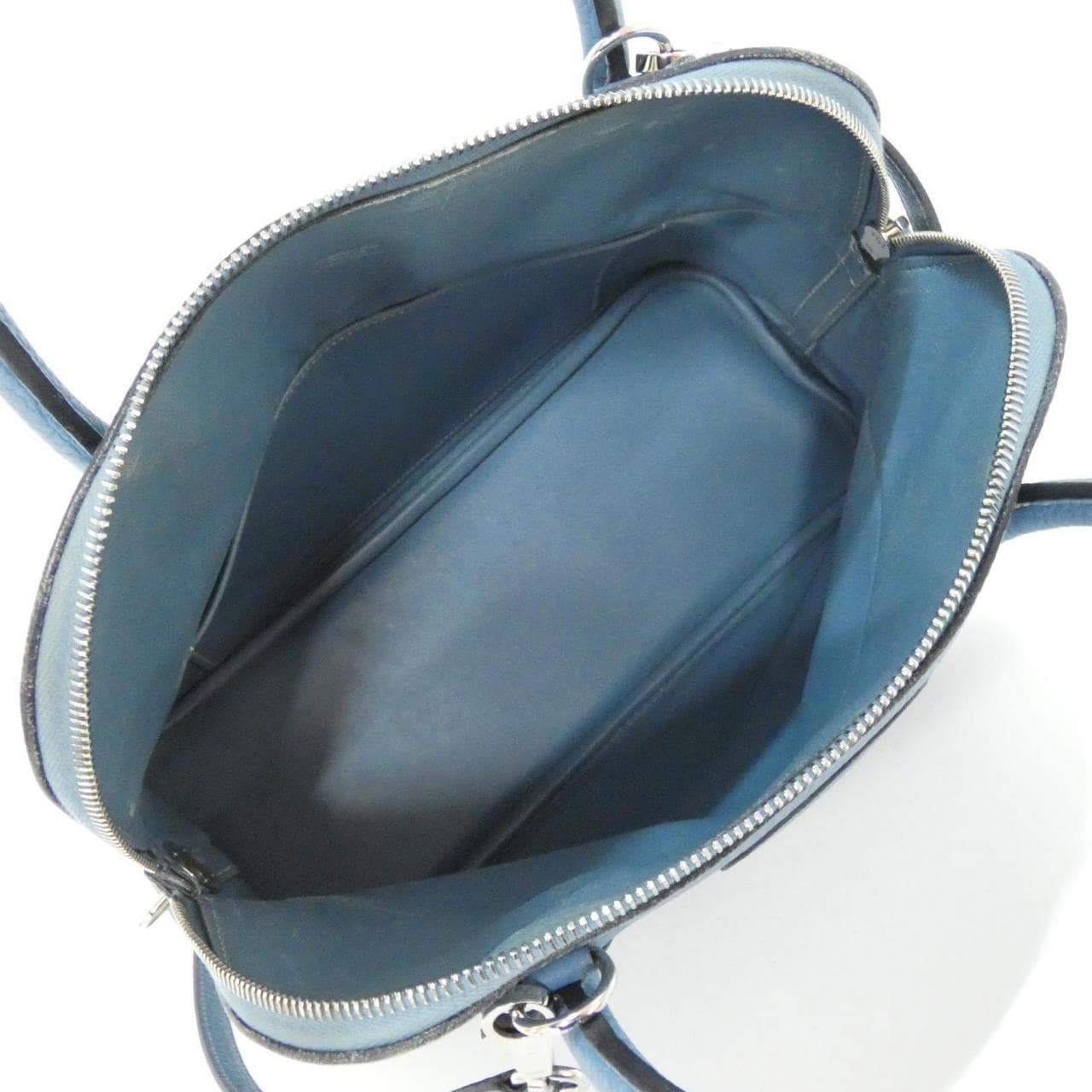 HERMES HERMÈS Bolide 073419CK Bag Clemence Blue Clemence Leather - Thumbnail 9