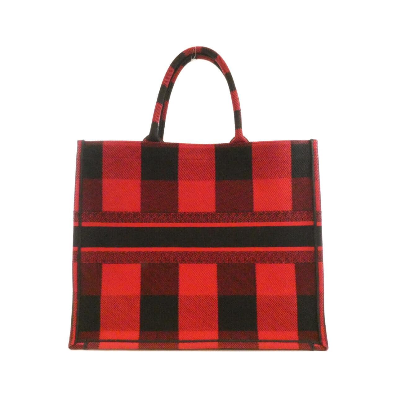 DIOR Book Tote M1286ZRKQ Tote Canvas 黑色 帆布 中古品A - 縮圖 2