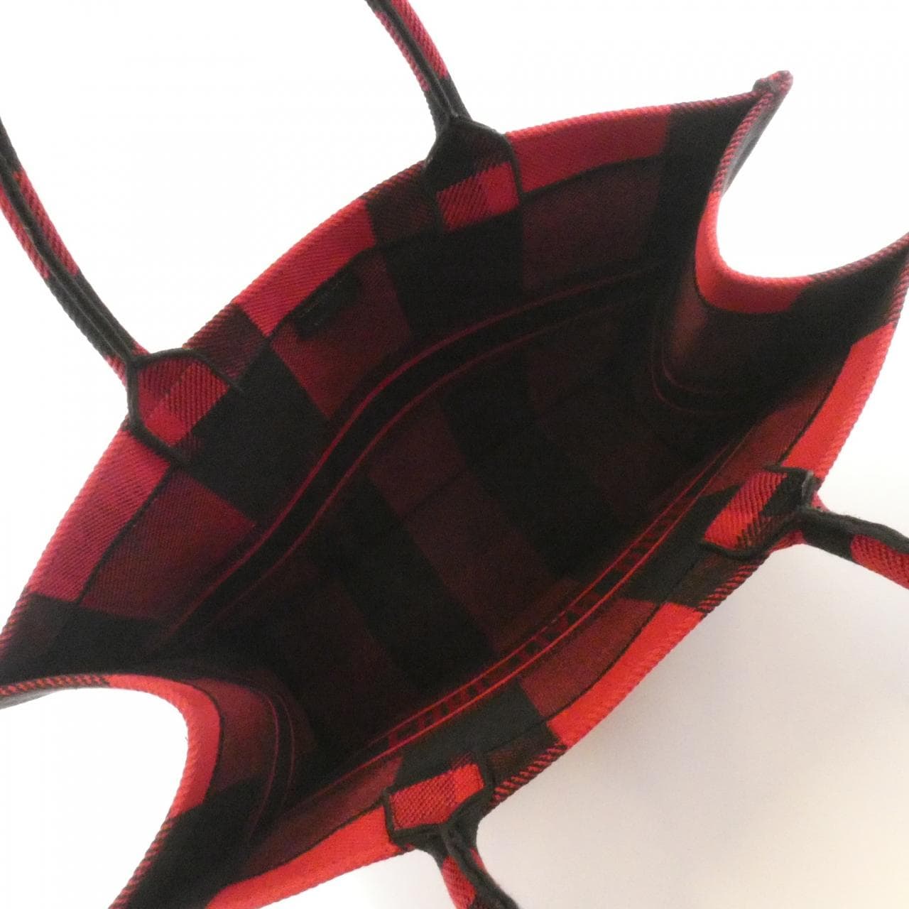 DIOR Book Tote M1286ZRKQ Tote Canvas 黑色 帆布 中古品A - 縮圖 7