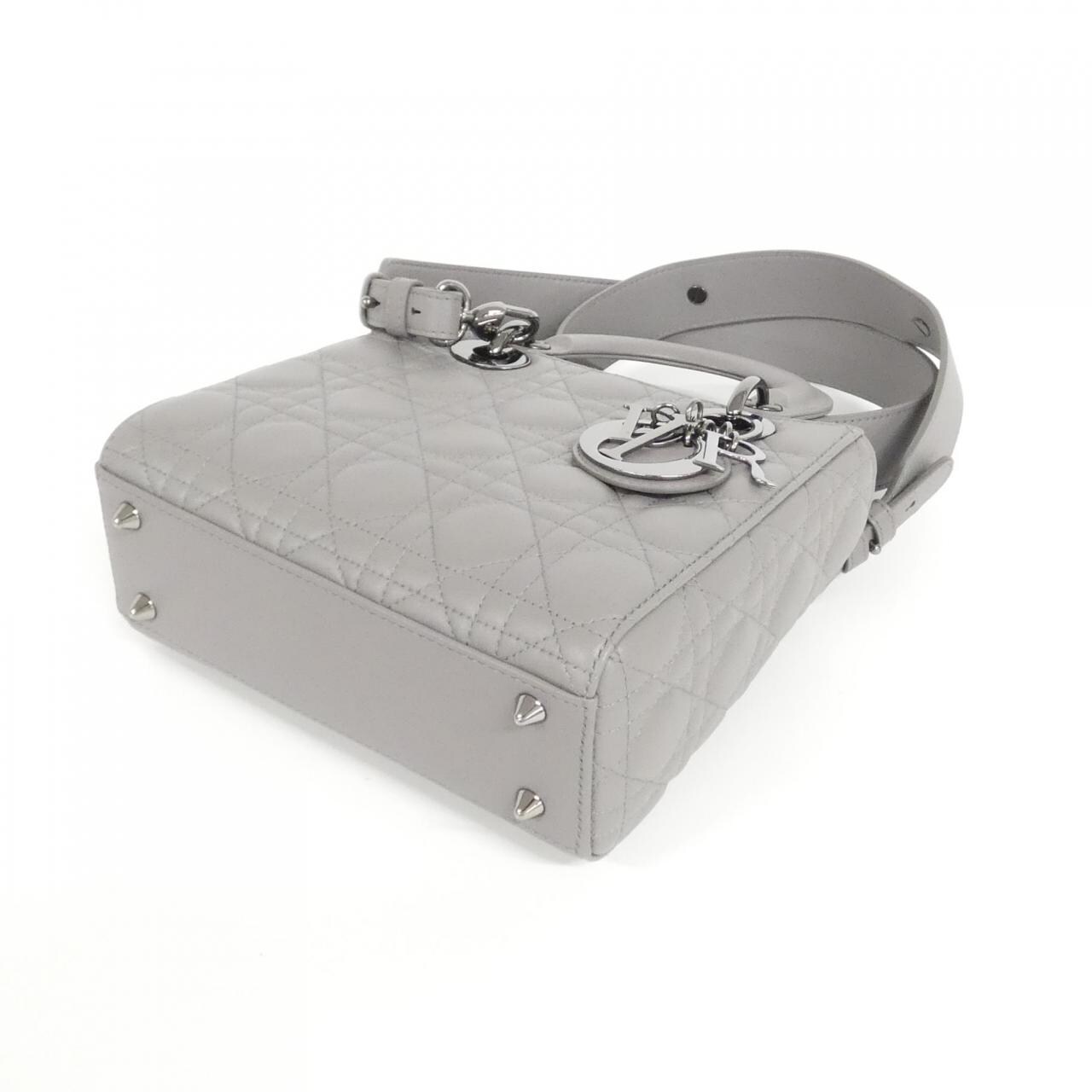 DIOR Lady Dior M0538BCAL Bag Lambskin Black Lambskin - Thumbnail 3