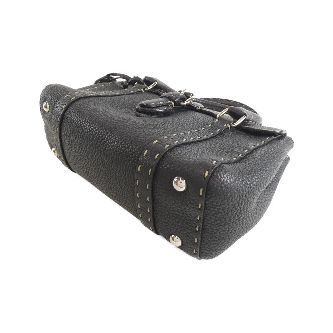 FENDI 8BR486 NDU Bag Leather Black Leather - Thumbnail 3