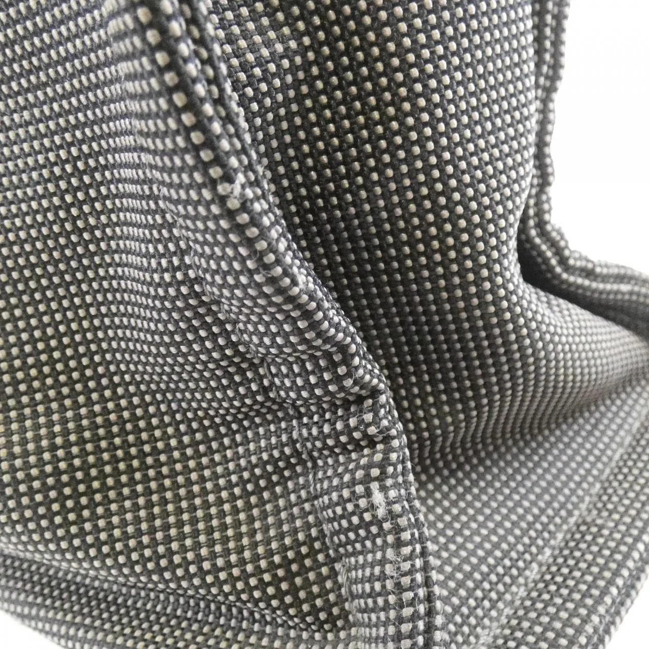 HERMES 100951M Handbag Canvas Black Canvas Rank B - Thumbnail 4