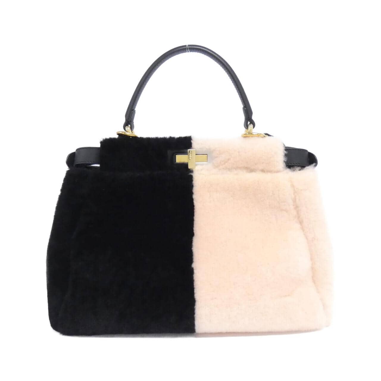 FENDI Peekaboo 8BN290 5CM Bag 黑色 中古品A - 縮圖 2