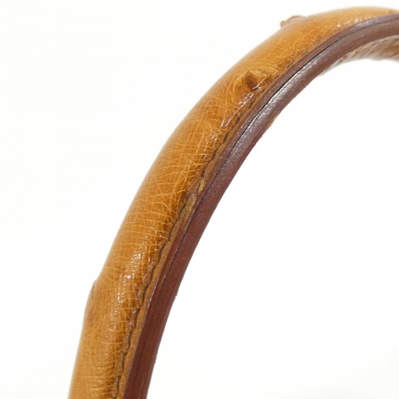 HERMES HERMÈS Bolide 023348CC Bag Ostrich 黑色 鴕鳥皮 中古品B - 縮圖 7