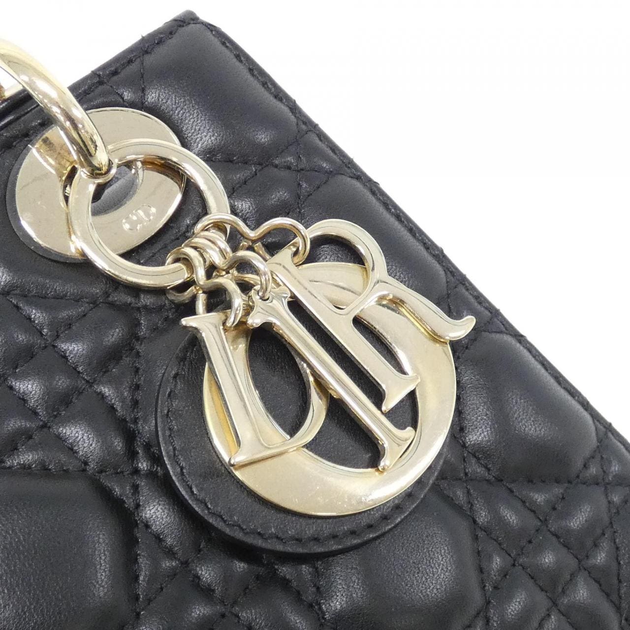 DIOR Lady Dior M0538OCAL Bag Lambskin Black Lambskin - Thumbnail 6