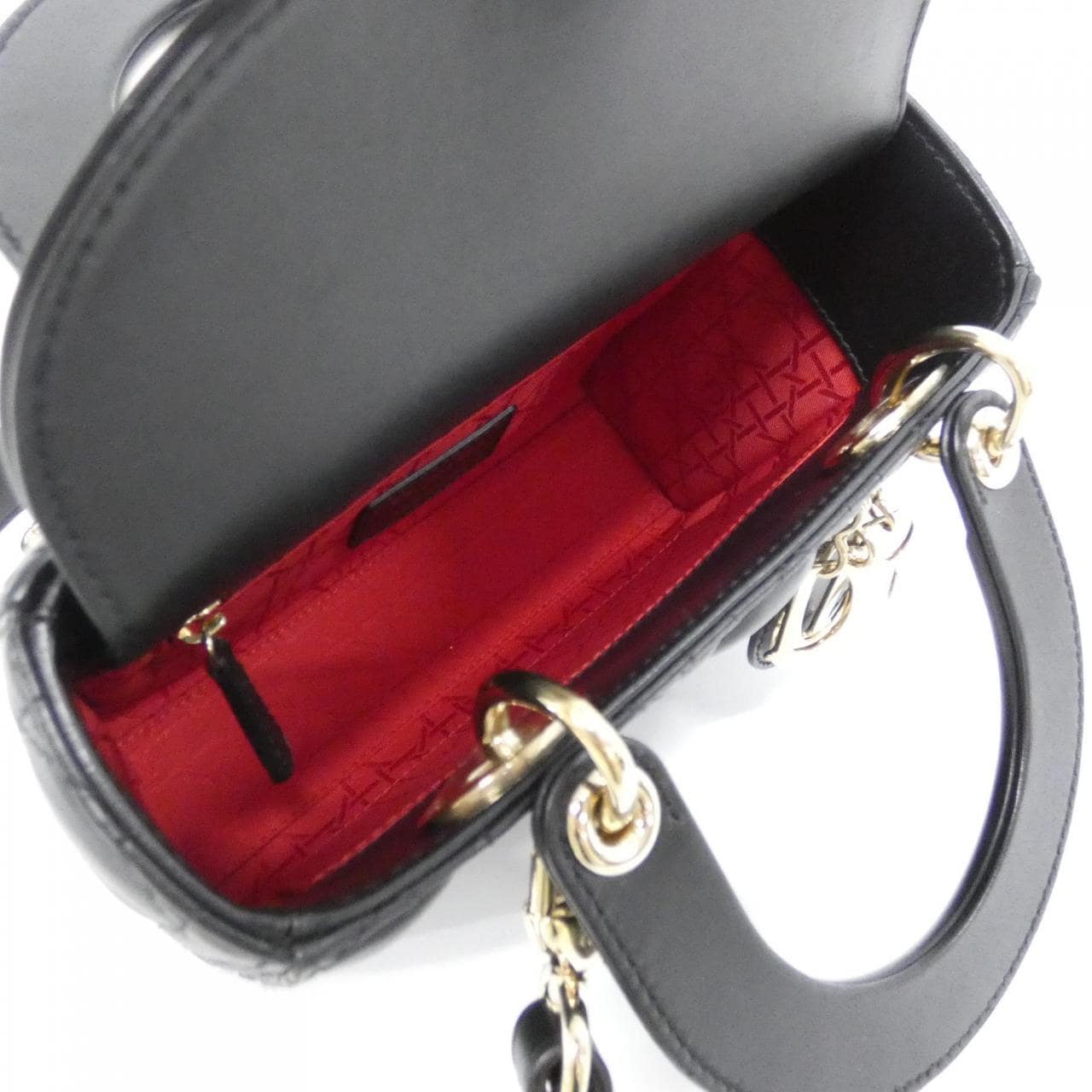DIOR Lady Dior M0538OCAL Bag Lambskin Black Lambskin - Thumbnail 9