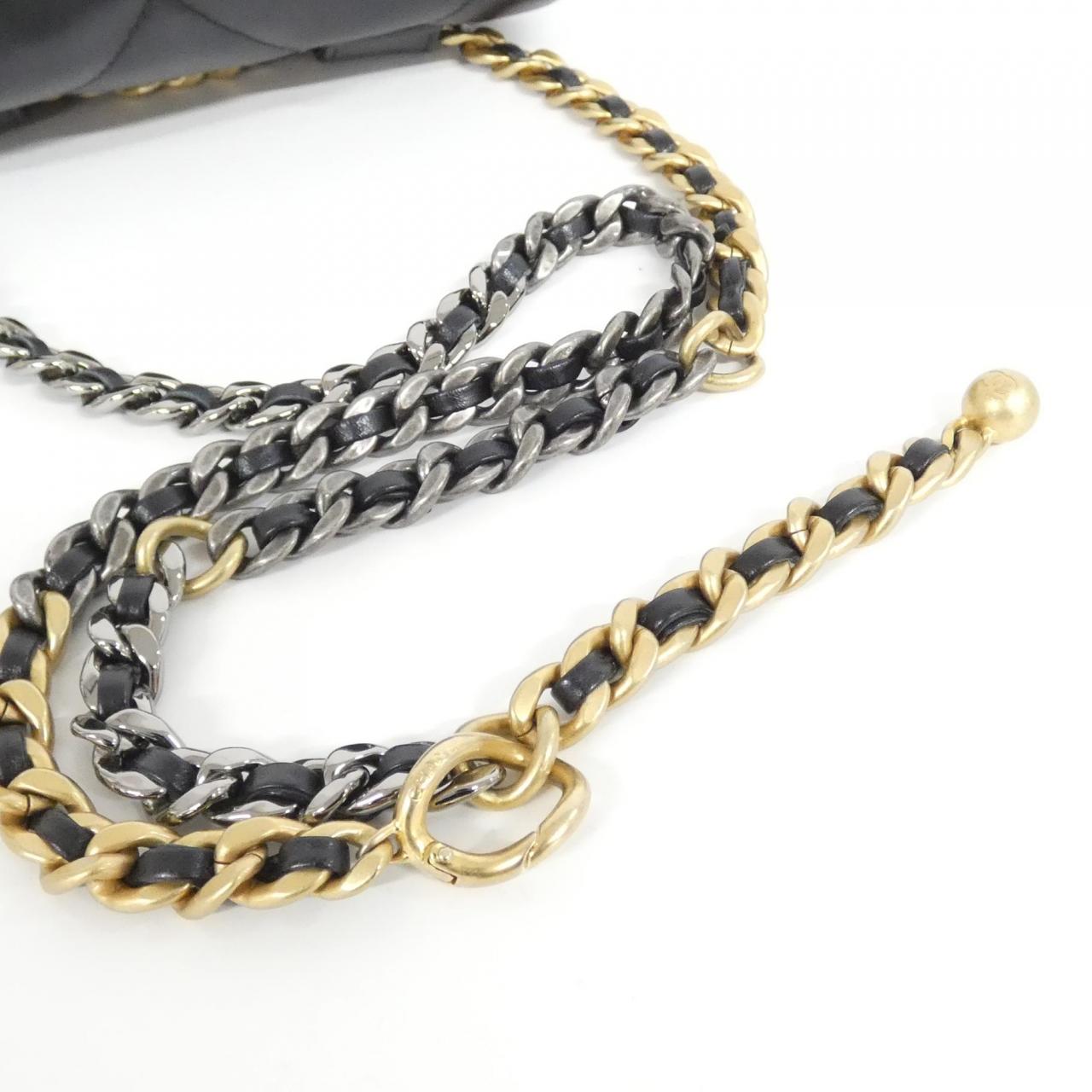 CHANEL Chanel 19 AP3774 Belt Bag Lambskin Black Lambskin - Thumbnail 7