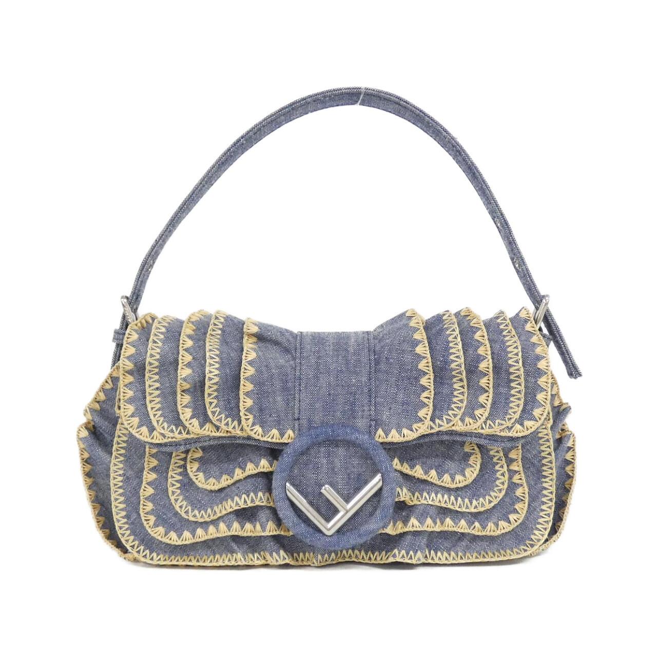 FENDI Baguette 8BR600 A1LM Bag Denim