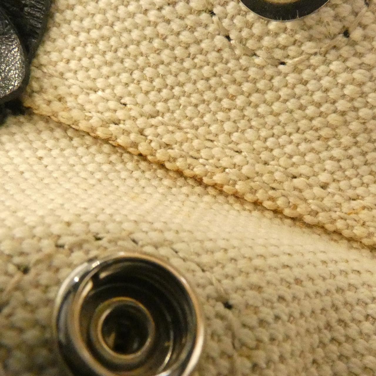 BALENCIAGA 390346 AQ38N Bag Canvas 深藍色 帆布 中古品B - 縮圖 5