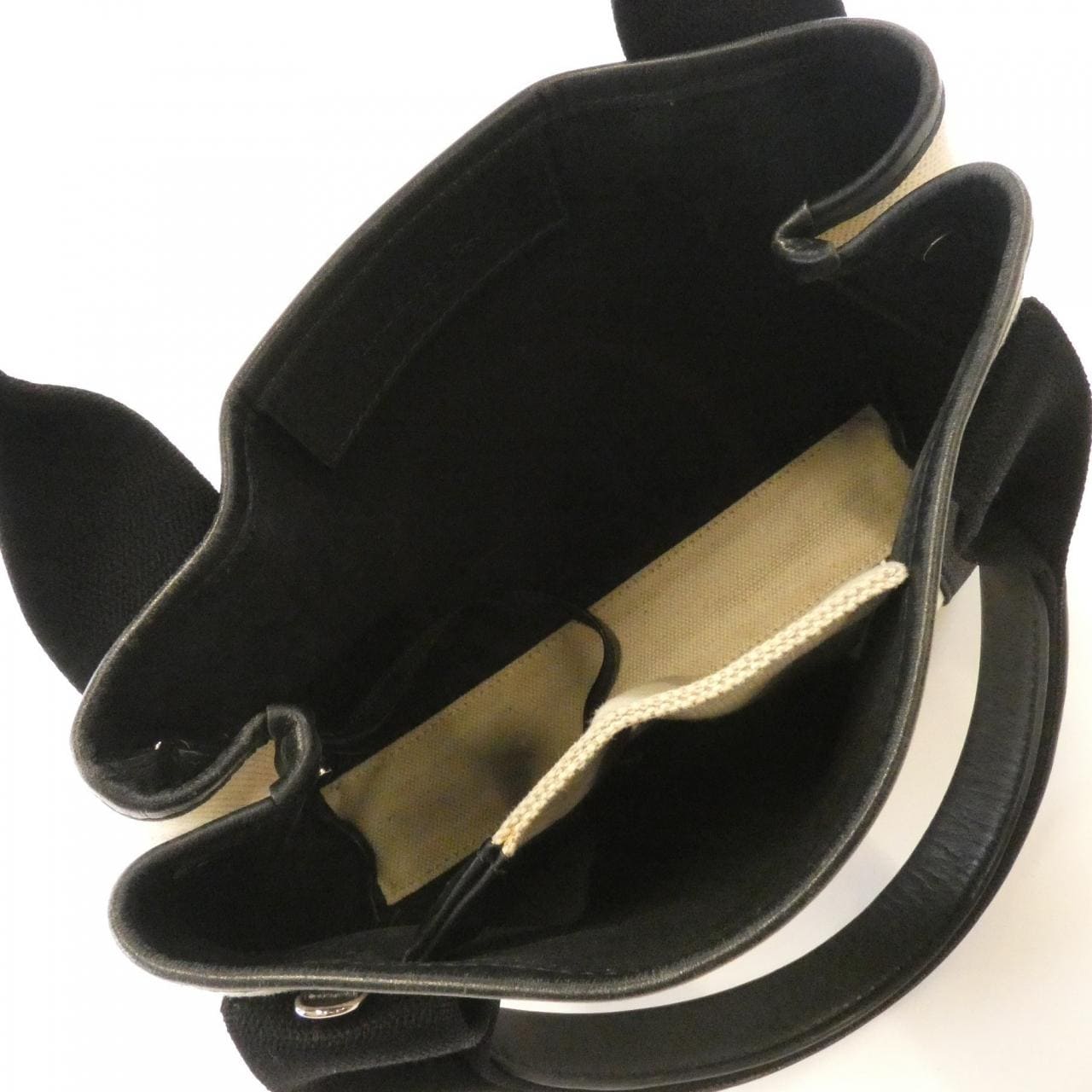 BALENCIAGA 390346 AQ38N Bag Canvas 深藍色 帆布 中古品B - 縮圖 7