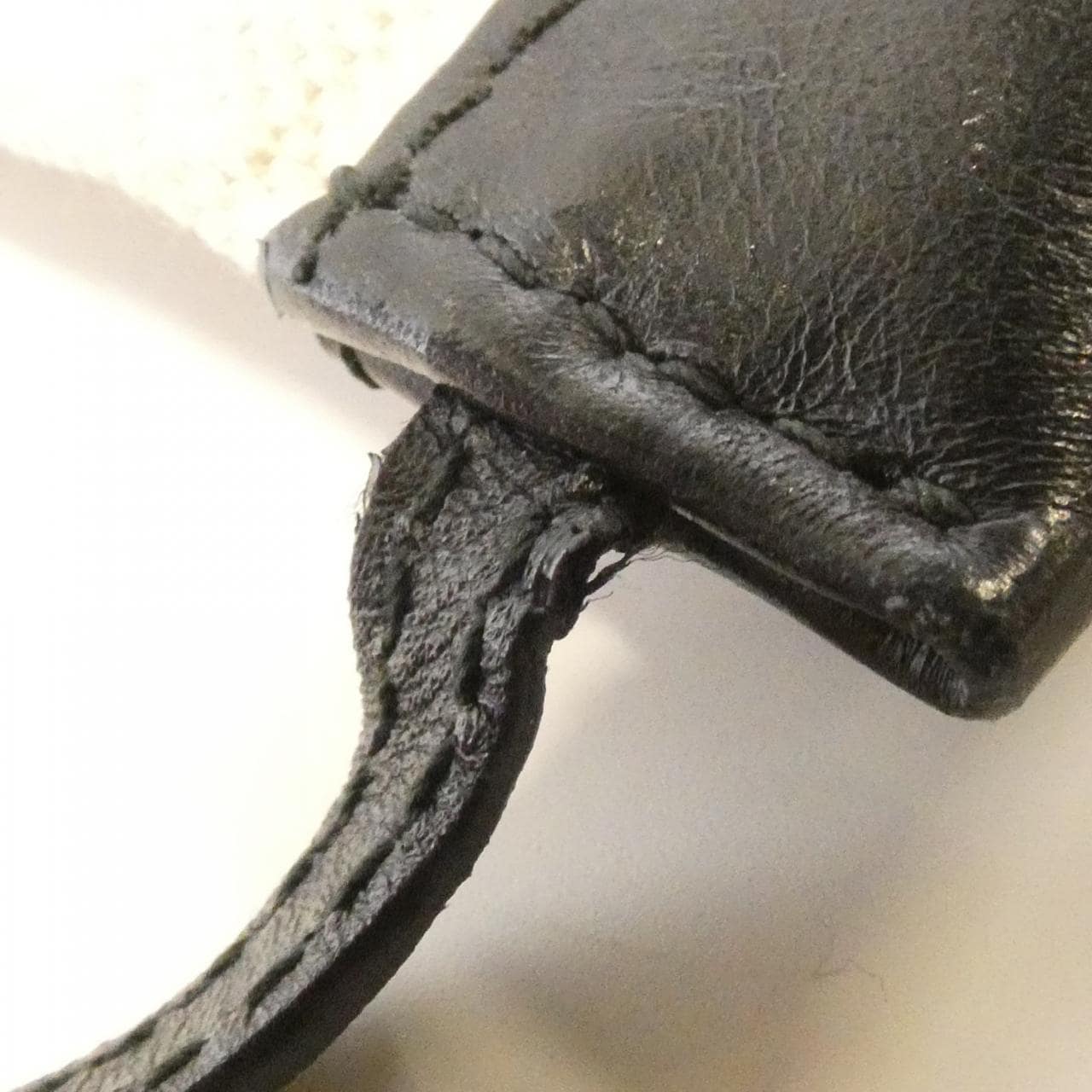 BALENCIAGA 390346 AQ38N Bag Canvas 深藍色 帆布 中古品B - 縮圖 9