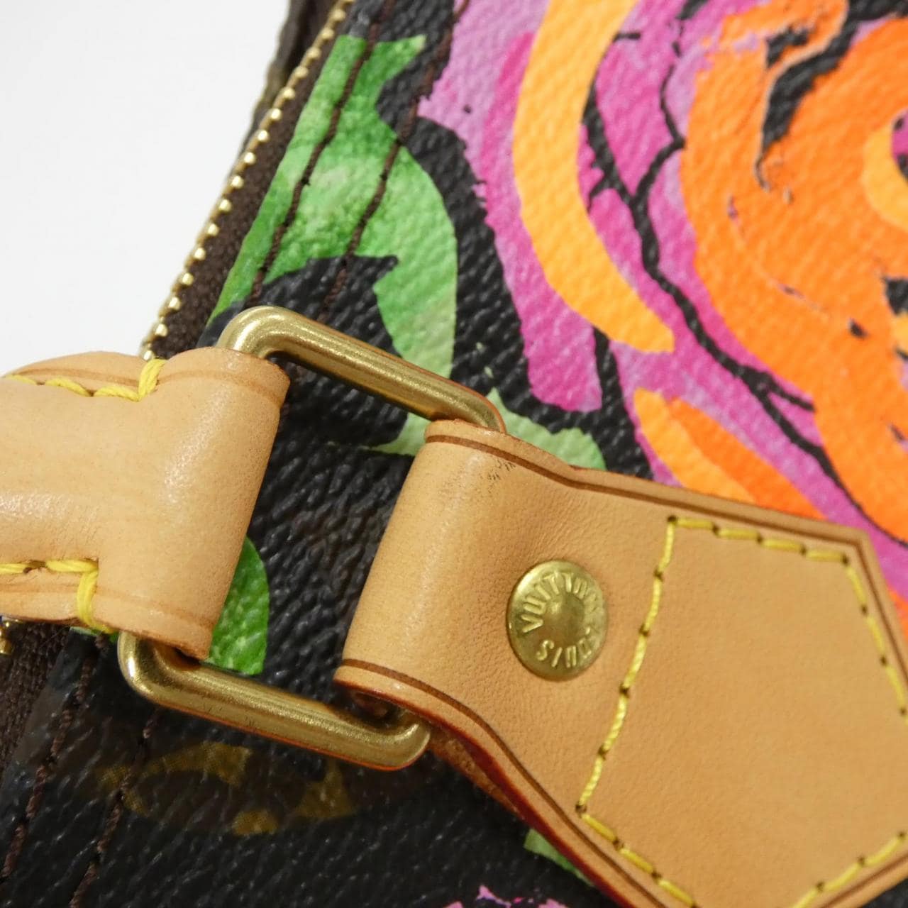 LOUIS VUITTON Speedy M48610 Boston Bag Monogram 黑色 Monogram 中古品A - 縮圖 4