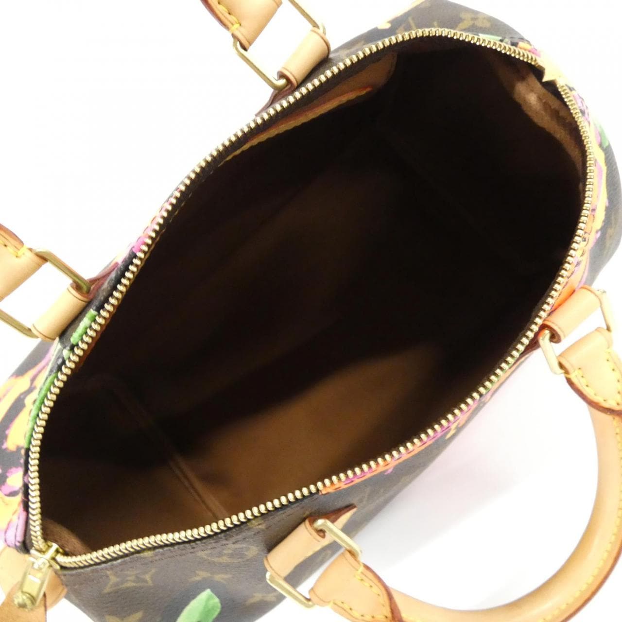 LOUIS VUITTON Speedy M48610 Boston Bag Monogram 黑色 Monogram 中古品A - 縮圖 7