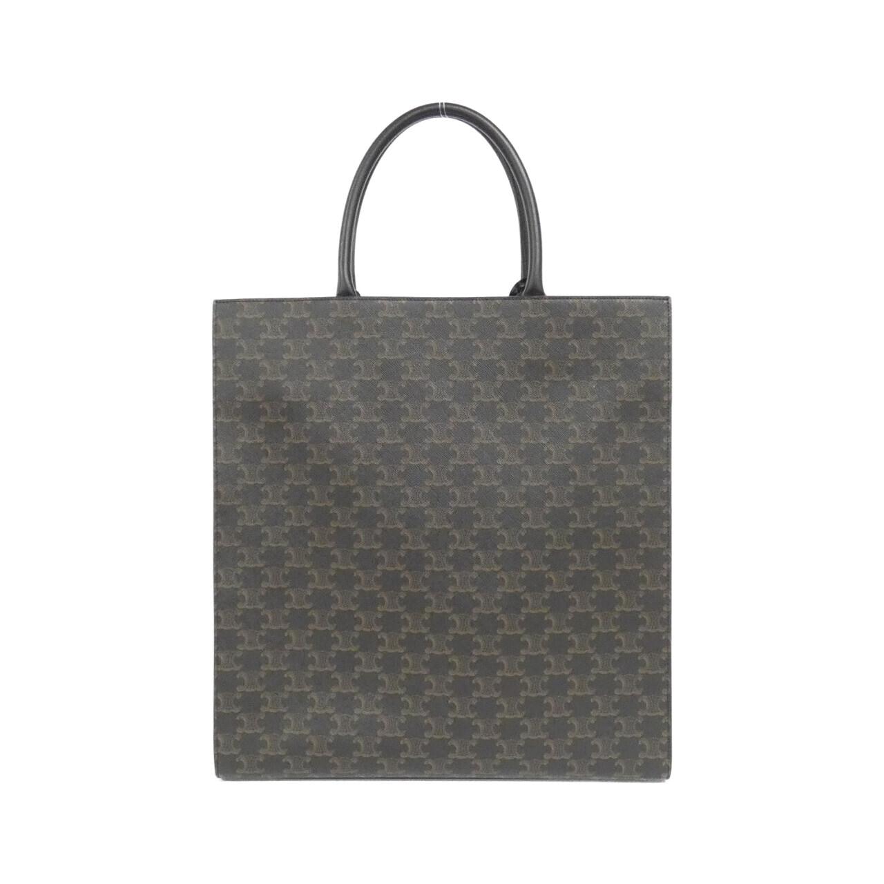 CELINE Cabas 190972BRJ Bag Canvas 黑色 帆布 中古品A - 縮圖 2