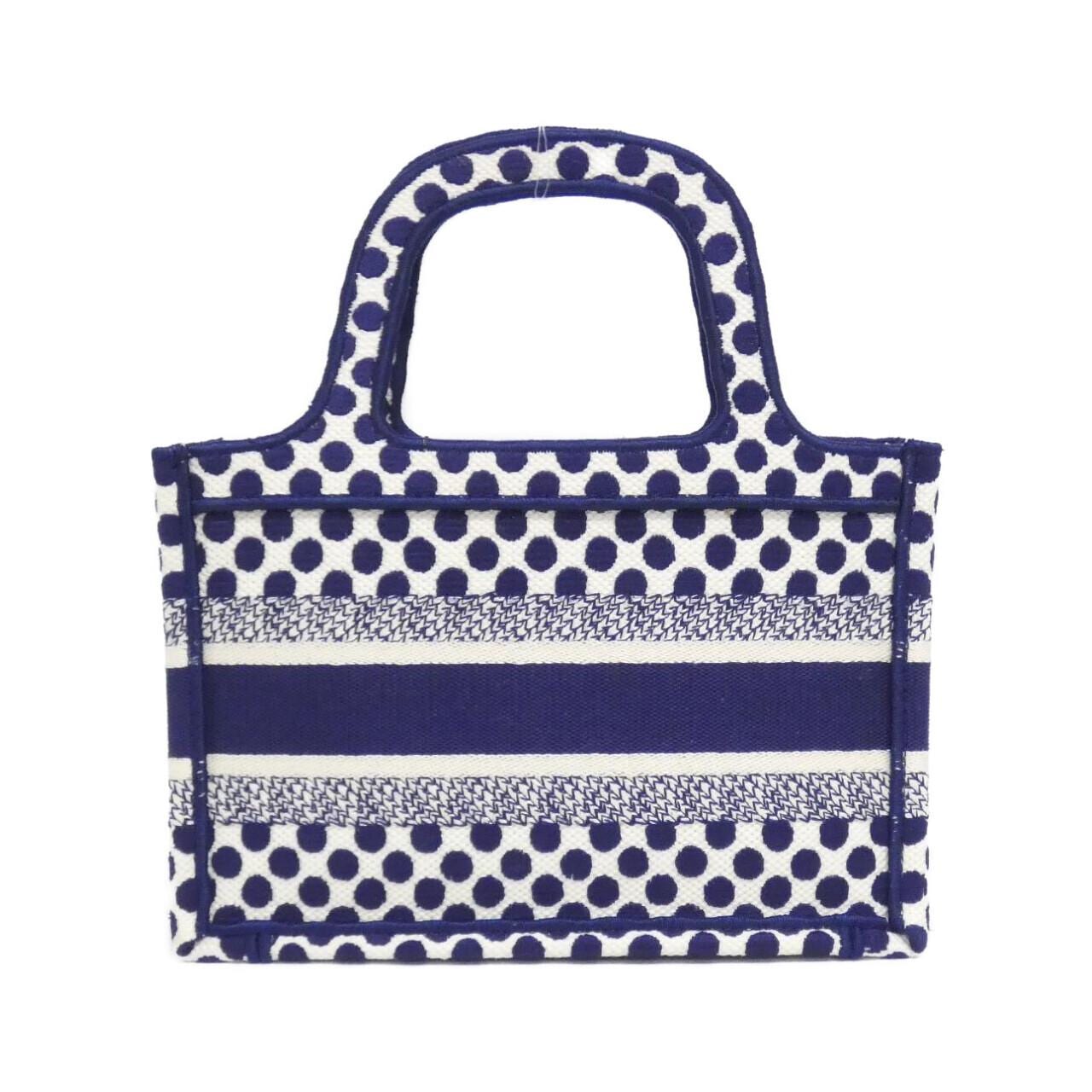 DIOR Book Tote S5475ZBBI Tote Canvas 藍色 帆布 中古品A - 縮圖 2