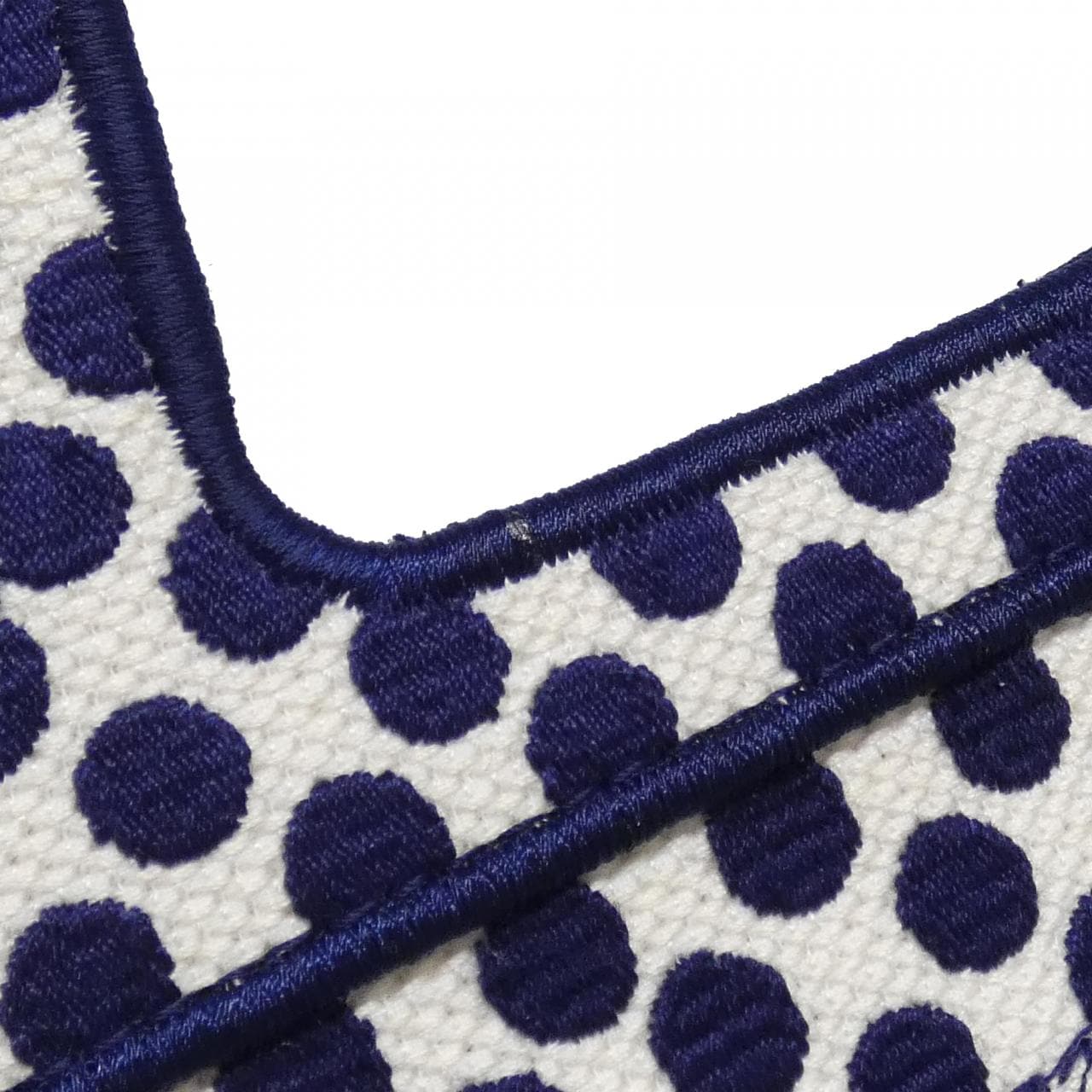 DIOR Book Tote S5475ZBBI Tote Canvas 藍色 帆布 中古品A - 縮圖 5