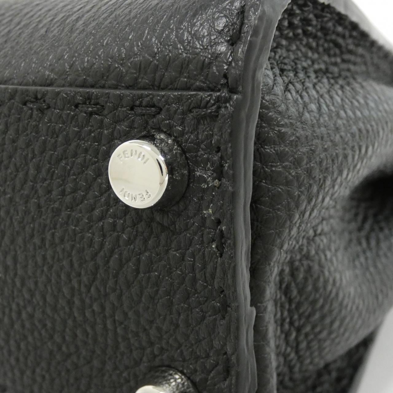 FENDI Peekaboo 8BN244 Q0J Bag 黑色 中古品A - 縮圖 2