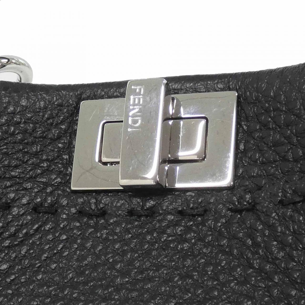FENDI Peekaboo 8BN244 Q0J Bag 黑色 中古品A - 縮圖 3
