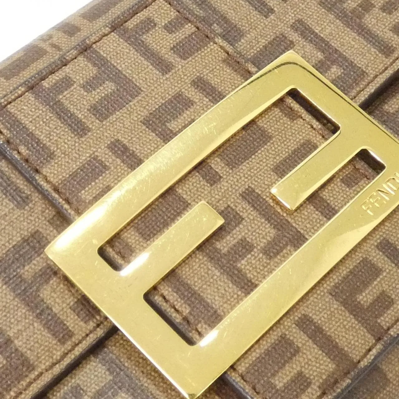 FENDI 8M0021 YG1 Wallet Canvas Beige Canvas Rank A - Thumbnail 6