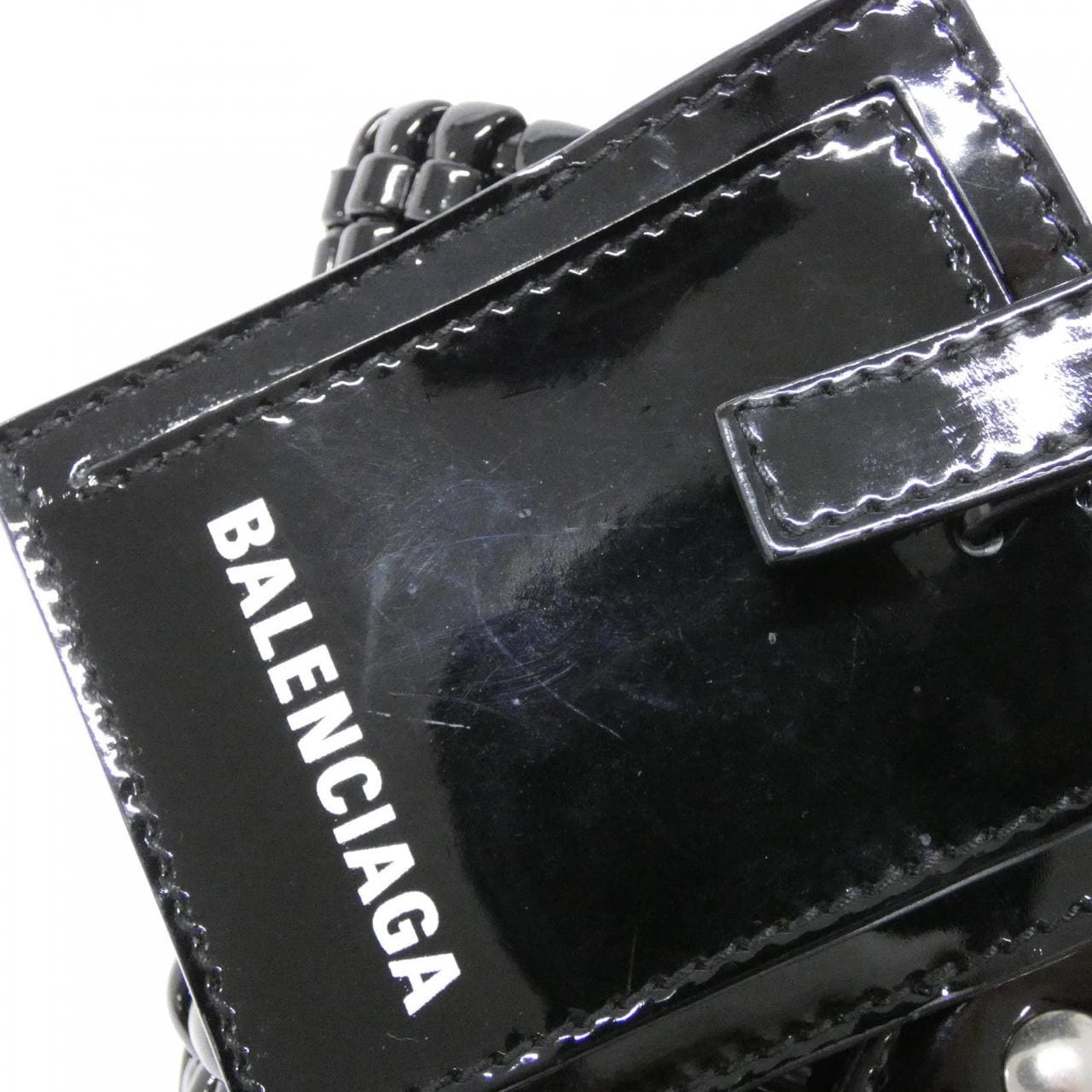 BALENCIAGA 678028 2IE2Y Bag Patent Leather Black Patent Leather - Thumbnail 3