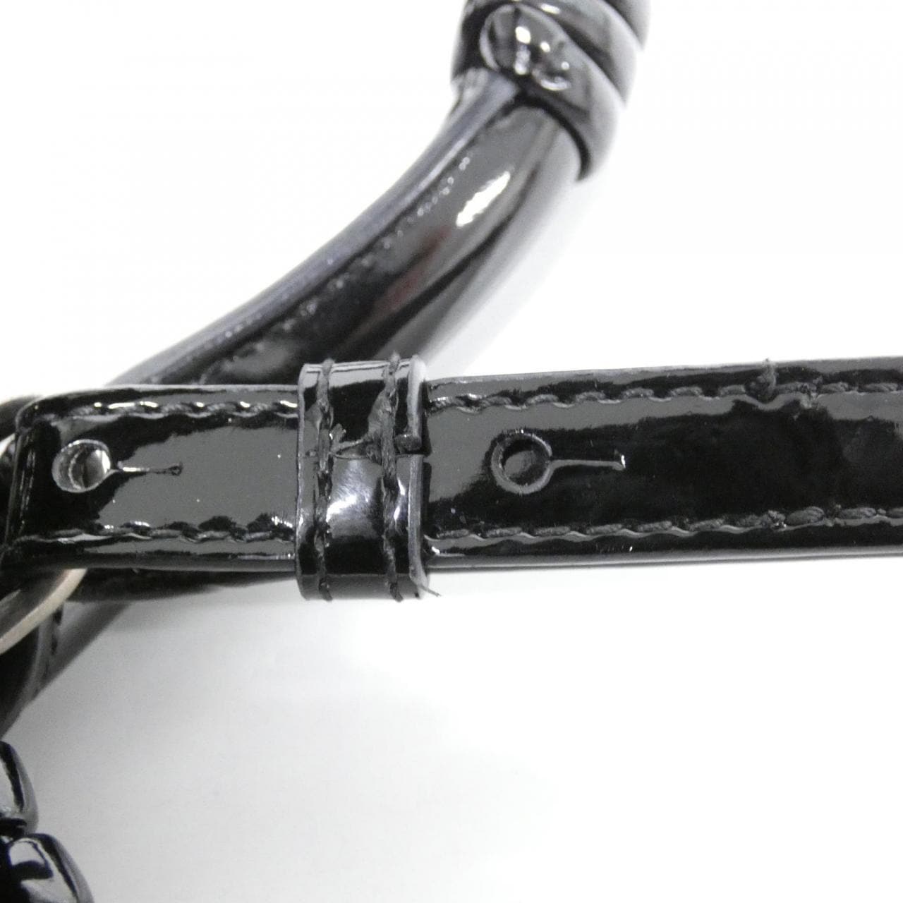 BALENCIAGA 678028 2IE2Y Bag Patent Leather Black Patent Leather - Thumbnail 4